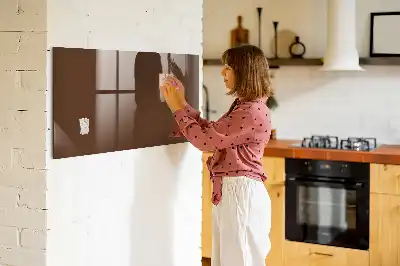 Magnetická popisovací tabule v hnědé barvě