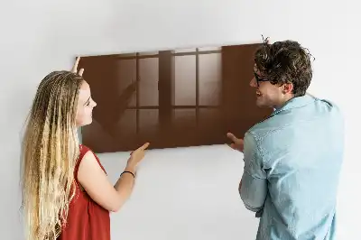 Magnetická popisovací tabule v hnědé barvě