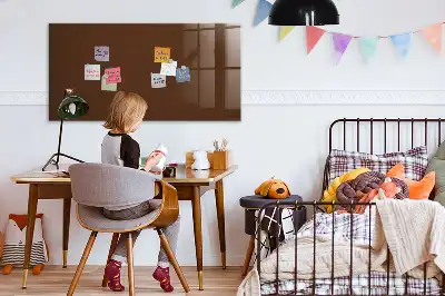 Magnetická popisovací tabule v hnědé barvě