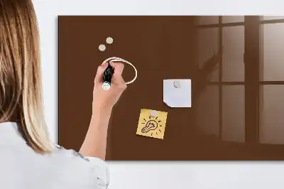 Magnetická popisovací tabule v hnědé barvě