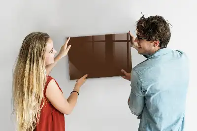 Magnetická popisovací tabule v hnědé barvě