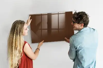Magnetická popisovací tabule v hnědé barvě