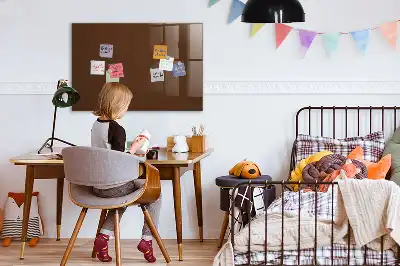 Magnetická popisovací tabule v hnědé barvě
