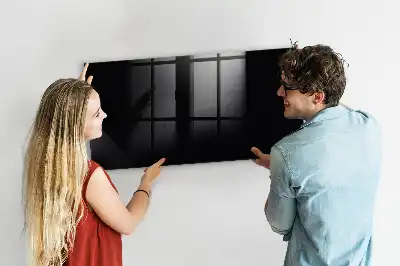 Magnetická tabule na kreslení černé provedení
