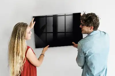 Magnetická tabule na kreslení černé provedení