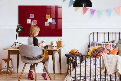 Magnetická popisovací tabule vínová barva