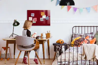 Magnetická popisovací tabule vínová barva