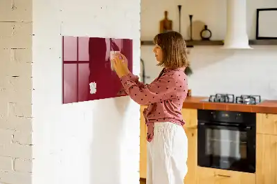 Magnetická popisovací tabule vínová barva