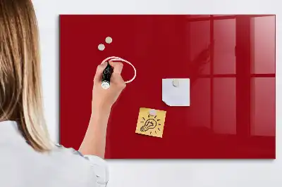 Magnetická tabule na kreslení v červené barvě