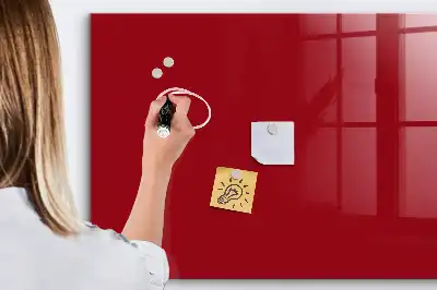 Magnetická tabule na kreslení v červené barvě