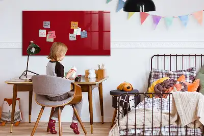 Magnetická tabule na kreslení v červené barvě