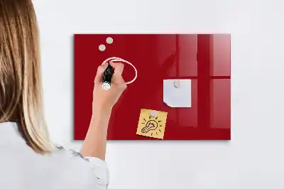 Magnetická tabule na kreslení v červené barvě