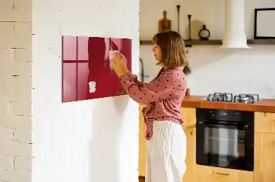 Magnetická tabule na kreslení v červené barvě