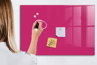 Magnetická popisovací tabule v sytě růžové barvě