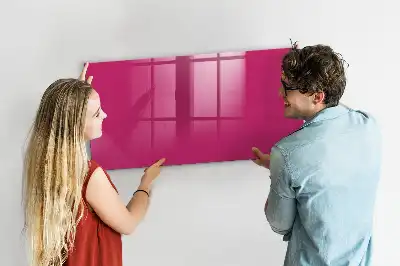 Magnetická popisovací tabule v sytě růžové barvě