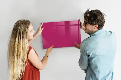 Magnetická popisovací tabule v sytě růžové barvě