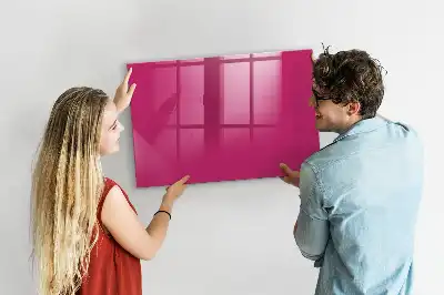 Magnetická popisovací tabule v sytě růžové barvě