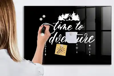Magnetická popisovací tabule motiv Čas na dobrodružství