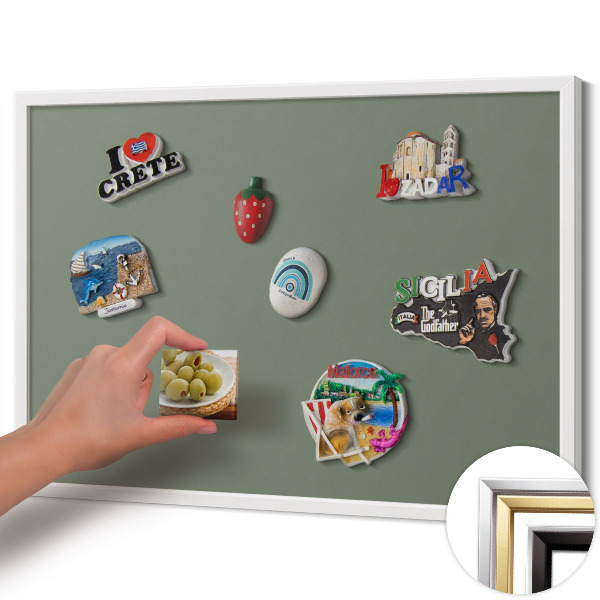 Tabule na magnety z cest Olivová barva