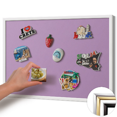 Magnetická tabule na magnety Pastelově fialová barva