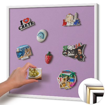Magnetická tabule na magnety Pastelově fialová barva