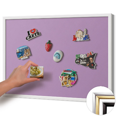Magnetická tabule na magnety Pastelově fialová barva