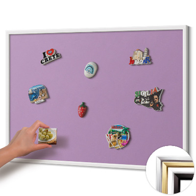 Magnetická tabule na magnety Pastelově fialová barva