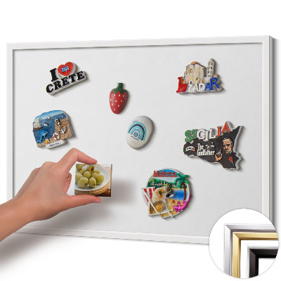 Magnetická tabule na magnety Bílá barva