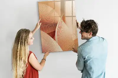 Magnetická tabule na kreslení vzor abstrakce vln