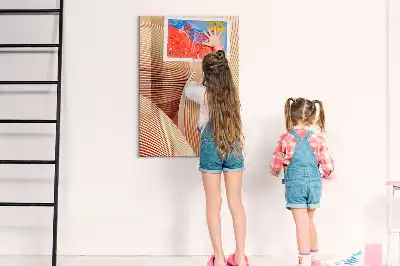 Magnetická tabule na kreslení vzor abstrakce vln