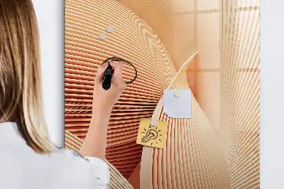 Magnetická tabule na kreslení vzor abstrakce vln