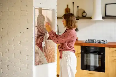 Magnetická tabule na kreslení vzor abstrakce vln