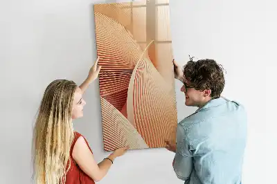 Magnetická tabule na kreslení vzor abstrakce vln