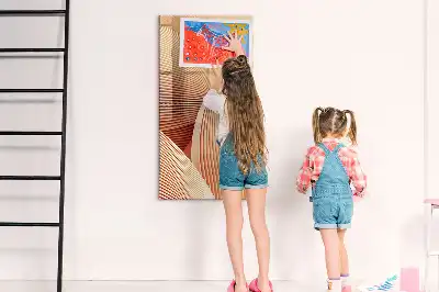 Magnetická tabule na kreslení vzor abstrakce vln