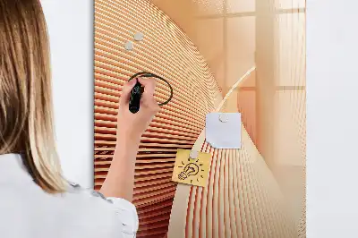 Magnetická tabule na kreslení vzor abstrakce vln