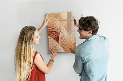 Magnetická tabule na kreslení vzor abstrakce vln