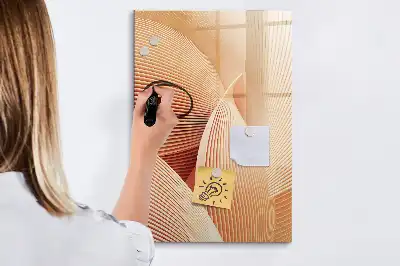 Magnetická tabule na kreslení vzor abstrakce vln