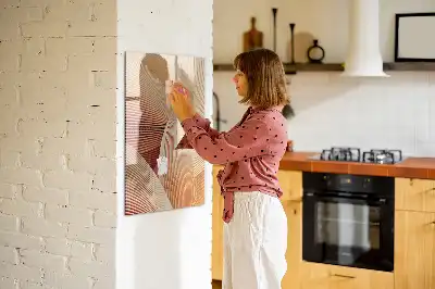 Magnetická tabule na kreslení vzor abstrakce vln