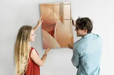 Magnetická tabule na kreslení vzor abstrakce vln