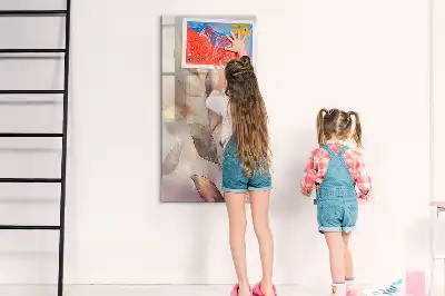 Magnetická popisovací tabule akvarelové rostliny