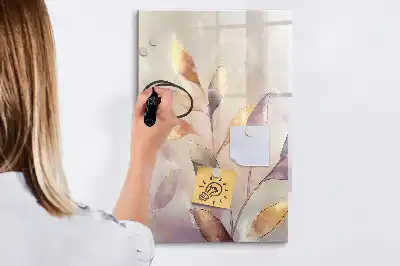Magnetická popisovací tabule akvarelové rostliny