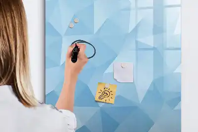 Magnetická tabule na kreslení s motivem abstrakce trojúhelníků