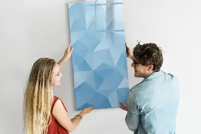 Magnetická tabule na kreslení s motivem abstrakce trojúhelníků