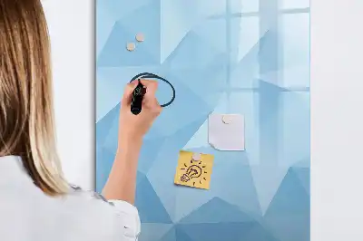 Magnetická tabule na kreslení s motivem abstrakce trojúhelníků