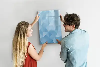 Magnetická tabule na kreslení s motivem abstrakce trojúhelníků