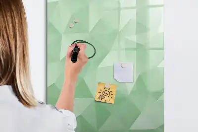 Magnetická tabule na kreslení s motivem abstrakce trojúhelníků