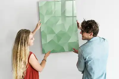 Magnetická tabule na kreslení s motivem abstrakce trojúhelníků