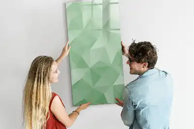 Magnetická tabule na kreslení s motivem abstrakce trojúhelníků