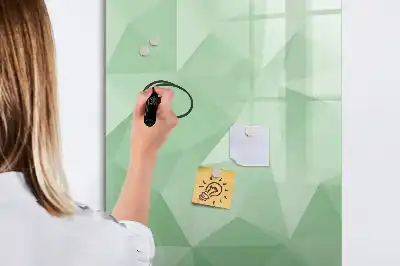 Magnetická tabule na kreslení s motivem abstrakce trojúhelníků