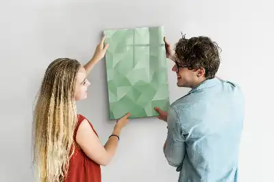 Magnetická tabule na kreslení s motivem abstrakce trojúhelníků